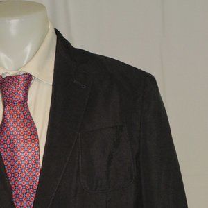 Giorgio Armani Black Label Upton Mulberry Silk Blend Sport Coat 46R NWT
